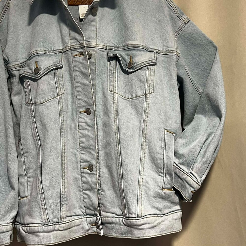 NWOT Victoria Secret Pink Trucker Jacket Oversized Size M - Picture 4 of 15